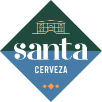 Logotipo de cerveza Santa.