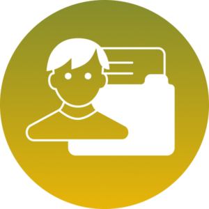 Icono que representa una base de datos de clientes suscritos a diferentes publicaciones periódicas tanto físicas como digitales.