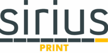 Logotipo de Sirius Print.