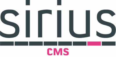 Logotipo de Sirius CMS.